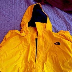 Yellow North Face Rain Jacket